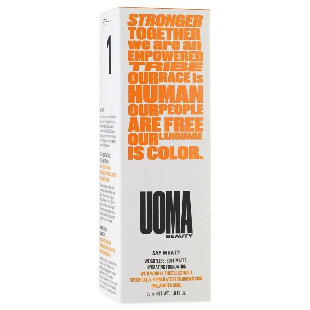UOMA Beauty Say What? Weightless Soft Matte Hydrating Foundation T2N Brown Sugar